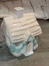 Silvestri celebration ceramic house tea light candle holder