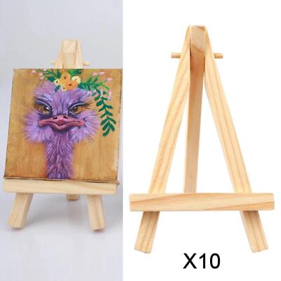 10 Stück Holz Schreibtisch Tischplatte Staffelei Holz zum Zeichnen Bild Ständer 8x15CM