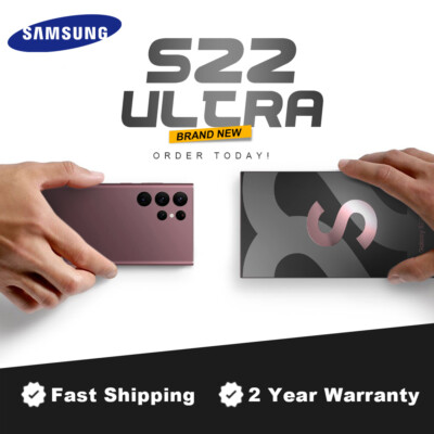 NEW SAMSUNG GALAXY S22 ULTRA 5G UNLOCKED 512GB/256GB/128GB ALL COLORS &MEMORY US