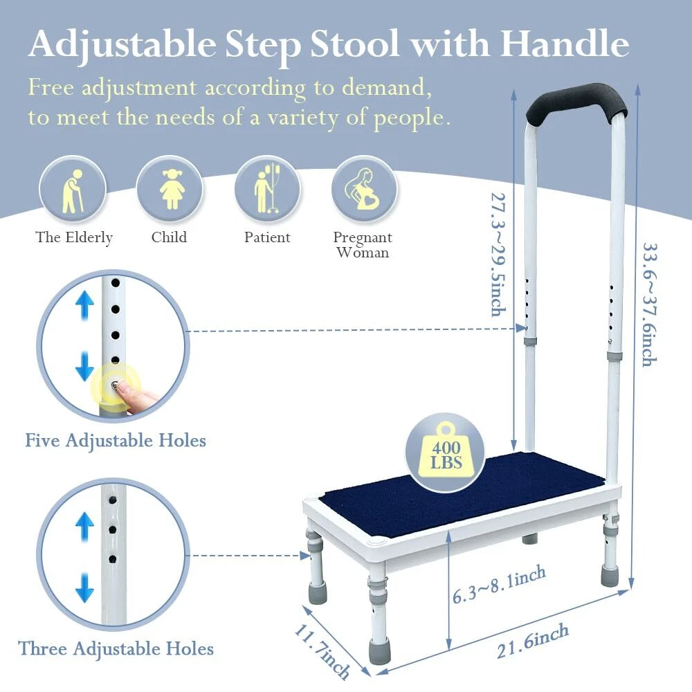 Adult bed step sale stool