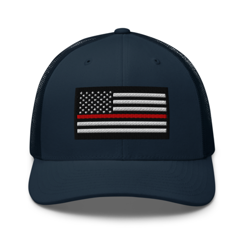 Firefighter Flag Trucker Hat Firefighter Snapback Thin Red Line Flag Hat Fireman - Picture 25 of 67