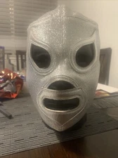 Mexican Wrestling Handmade Mask El  Santo  Prograde Japanese Lame w Leather