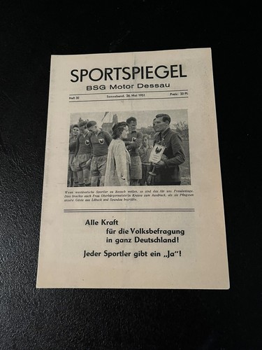 Innerdeutsches FS : Motor Dessau - Bremer SV ; 26.05.1951