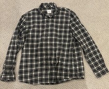 Johnnie-O Hangin' Out Button Down Up Shirt - Denali - Mens XL - Plaid Charcoal