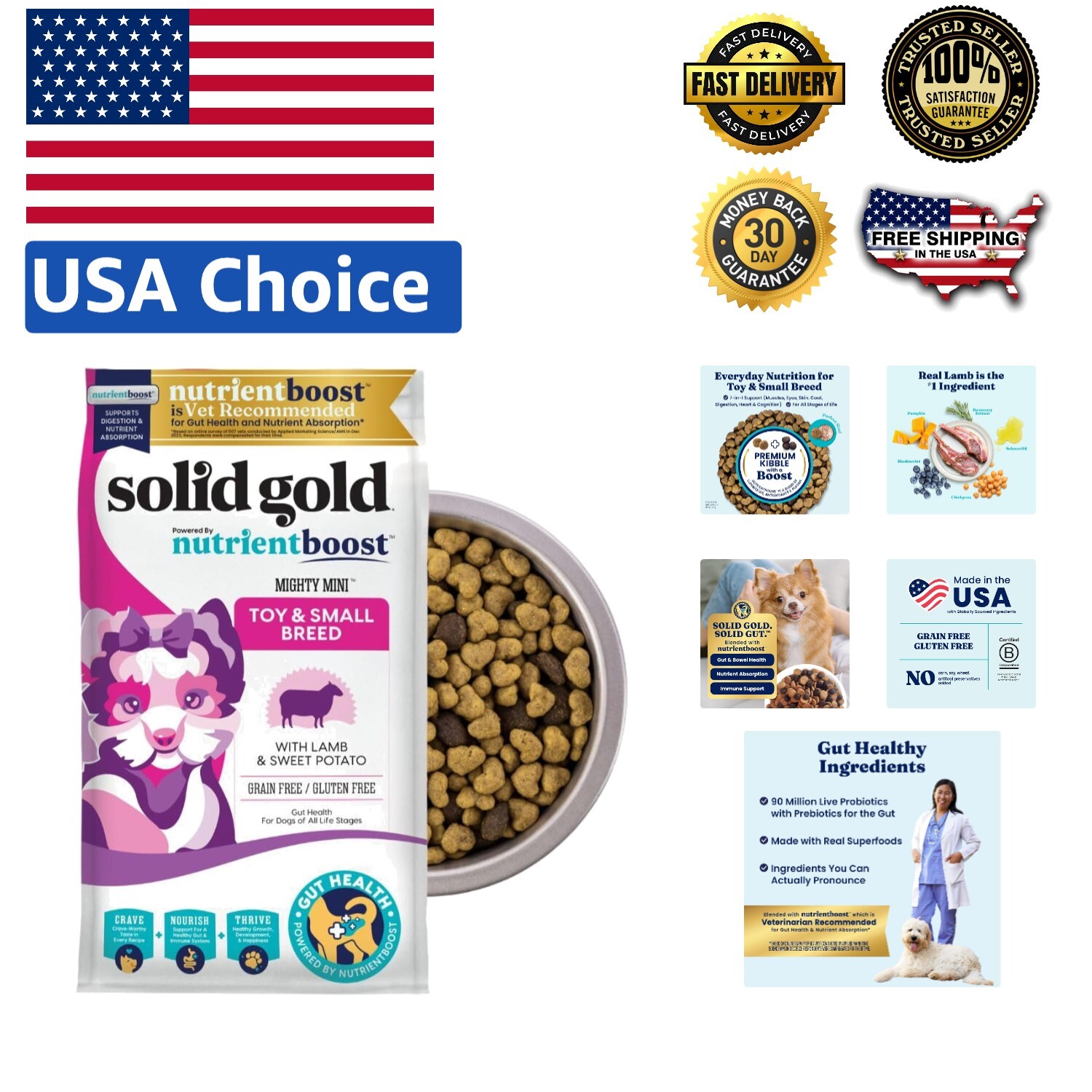 With Lamb &ndash; Probiotics & Nutrient Boost &ndash; 11lb