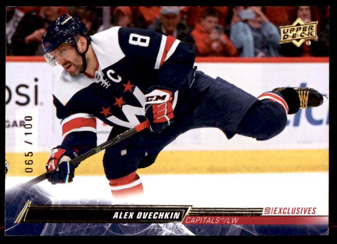 2022-23 UPPER DECK UD EXCLUSIVES ALEX OVECHKIN 065/100 WASHINGTON CAPITALS #191