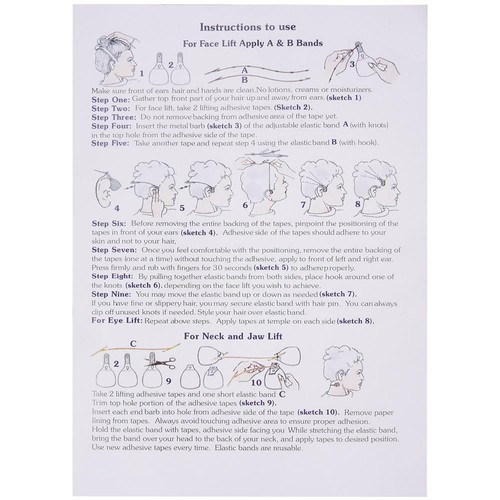 40PCS Set Instant Face Lift Tape Neck Eye Lift V Line Shape Tape Anti Wrinkle - Picture 9 of 9