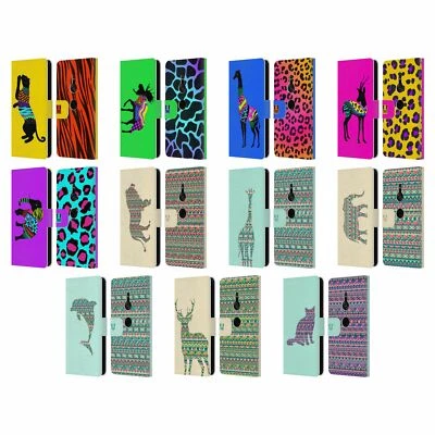 HEAD CASE DESIGNS PATTERNED SILHOUETTE LEATHER BOOK CASE FOR SONY PHONES 1 - Image 1 of 4