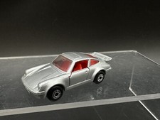 Matchbox Lesney Superfast England Porsche Turbo No. 3 Silver w/Red Interior, VGC