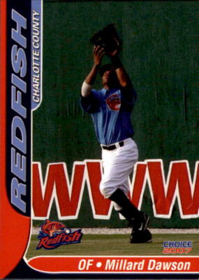 2007 Charlotte County Redfish Choice #4 Millard Dawson Atlanta Georgia GA Card
