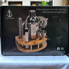 STOCK HARBOR Stainless Steel Bar Tool Set