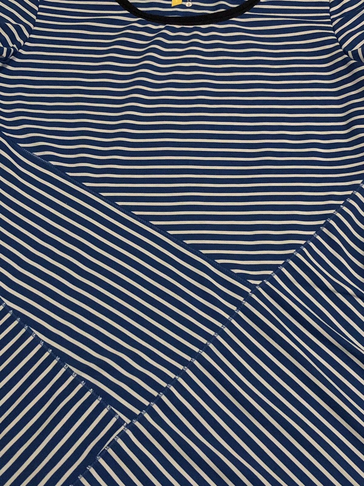 lole short sleeved striped 4 way stretch shirt