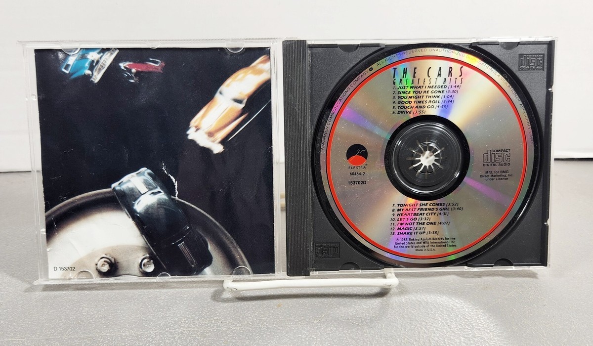 The Cars Greatest Hits Music CD Compilation 1985 Electronic Rock