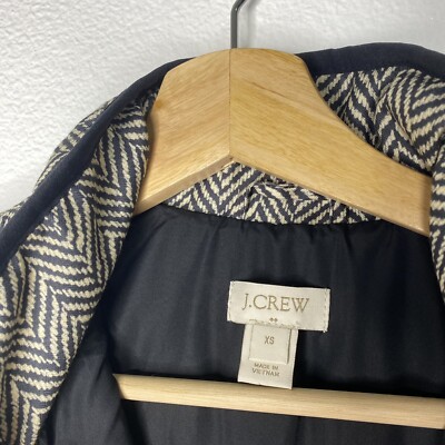 Crew Herringbone Excursion Quilted Puffer Vest Jacket Women's