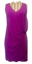 Vince Camuto Size 2 Violet Cocktail Dress Classic Style Holiday Party Mini