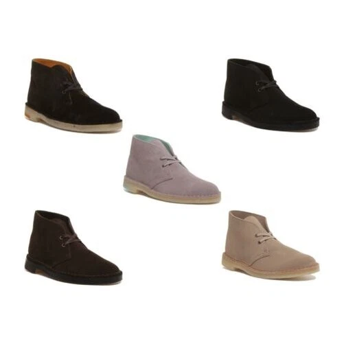 CLARKS ORIGINALS Desierto Botas Hombre Dos Orificios Chukka En Arena Talla UK 6