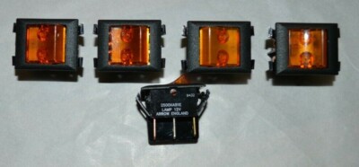 QTY (5) Rocker Power Switch - Arrow England- 2500XA51E | eBay
