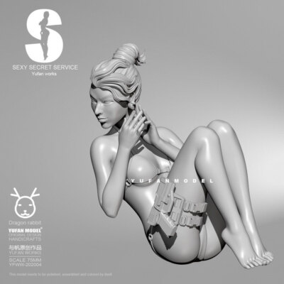 YUFAN 75mm Scale Sexy Secret Service Bikini Girl #2