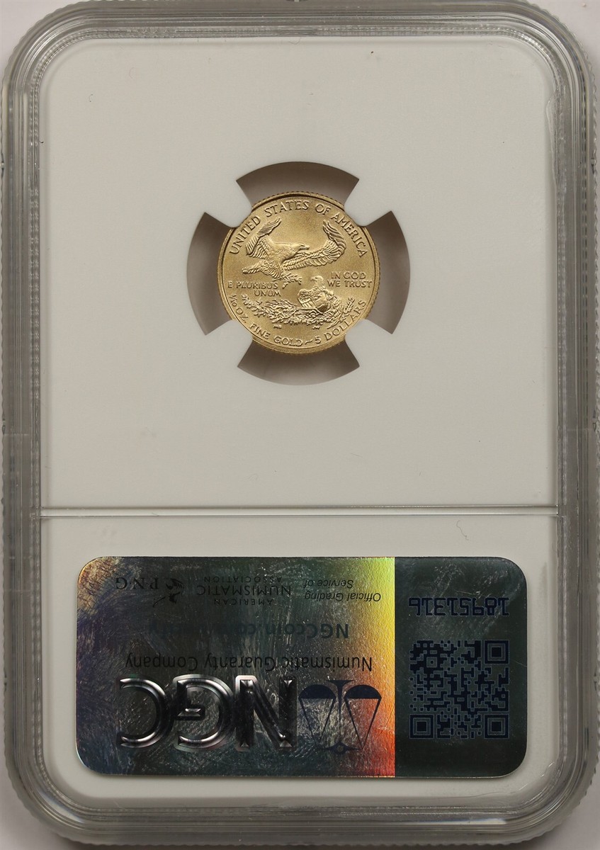 2003 Gold Eagle $5 NGC MS 70 (Tenth-Ounce) 1/10 oz Fine Gold | eBay 2003 Gold Eagle $5 NGC MS 70 (Tenth-Ounce) 1/10 oz Fine Gold | eBay