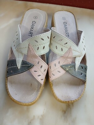 Mule Damart Sale Slippers DAMART Leather Slip On Mules Size UK