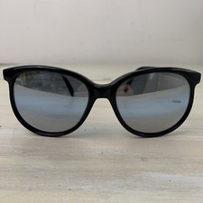VINTAGE SUNGLASSES - 1980s Black Plastic Mirror Lenses Mom Disco Glasses Frames