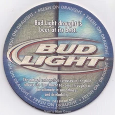 Bud Light  Beer Coaster