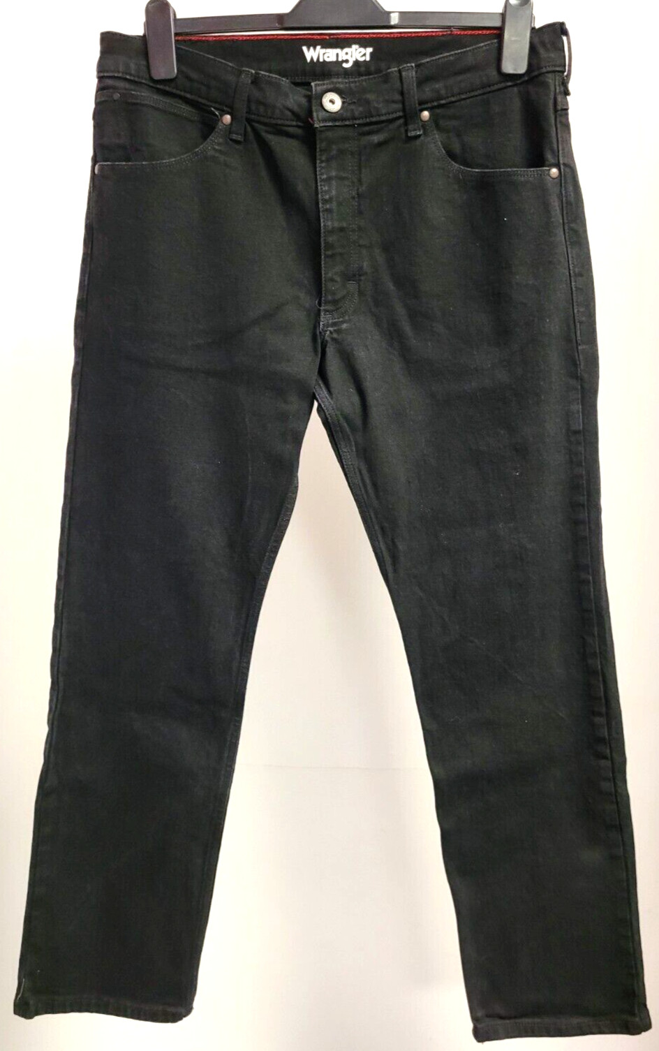 Wrangler Jeans W34″/L30R Black Straight Leg Zip/Button Fly Pre-Owned