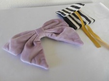 New LELE SADOUGHI Lavender Petite Velvet Bow Barrette - Retail 75.00