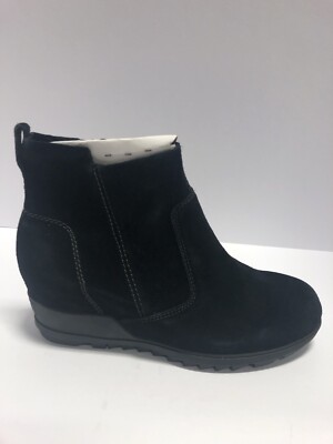 Sorel Women s Evie, Black Suede Winter Booties, Size 9M