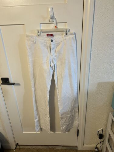 Dickies White Pants Straight Leg Mid Rise Trouser… - image 1