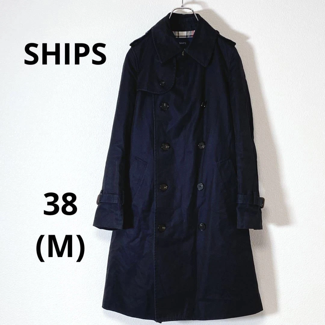 Japan Used Fashion Ships Trench Coat Jacket Outerwear Black