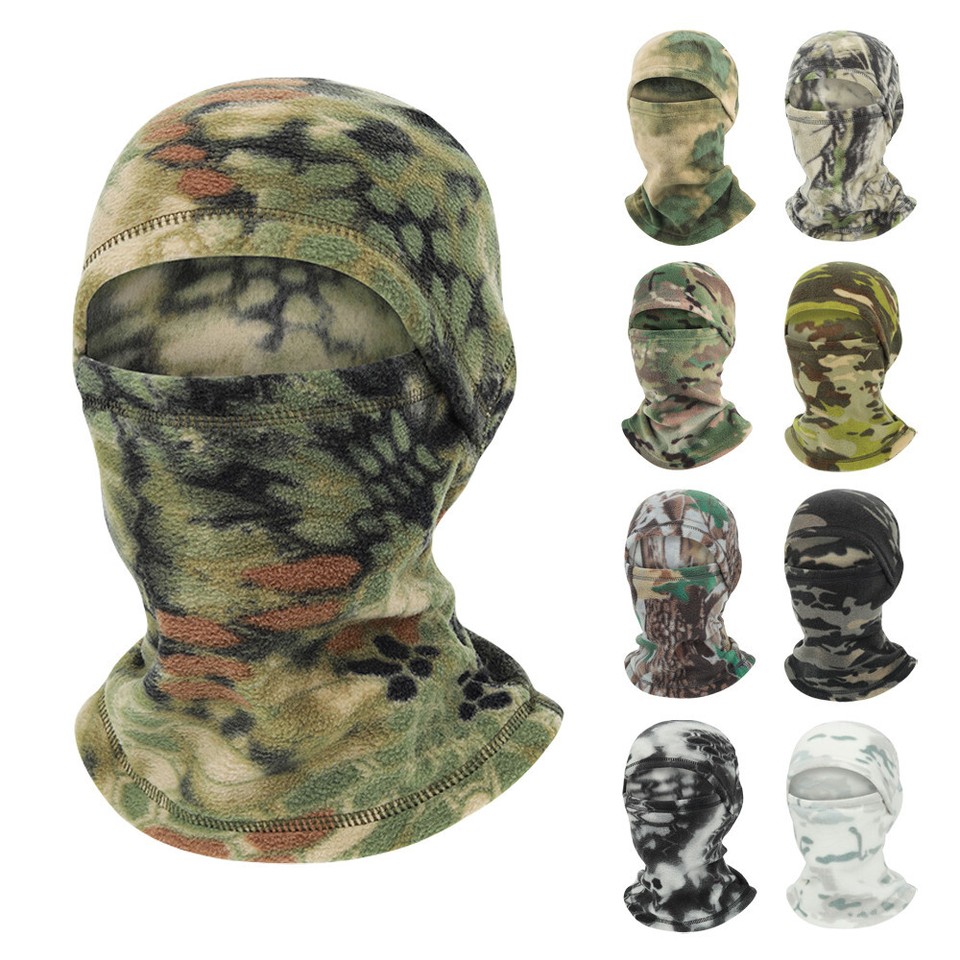 Máscara de esquí polar polar pasamontañas a prueba de viento máscara facial térmica prendas para la cabeza