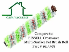 2306 Multi-Surface Pet Brush Roll for Bissell Crosswave 1785 1608683, 160-8683