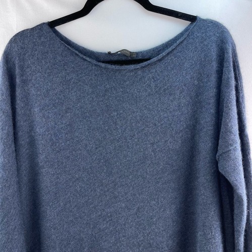 Donna Karan New York 100% Cashmere Asymmetrical Top Size M/L - Picture 2 of 12