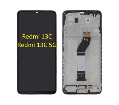 Redmi 13C und 13C 5G Display mit Rahmen Bildschirm Touchscreen