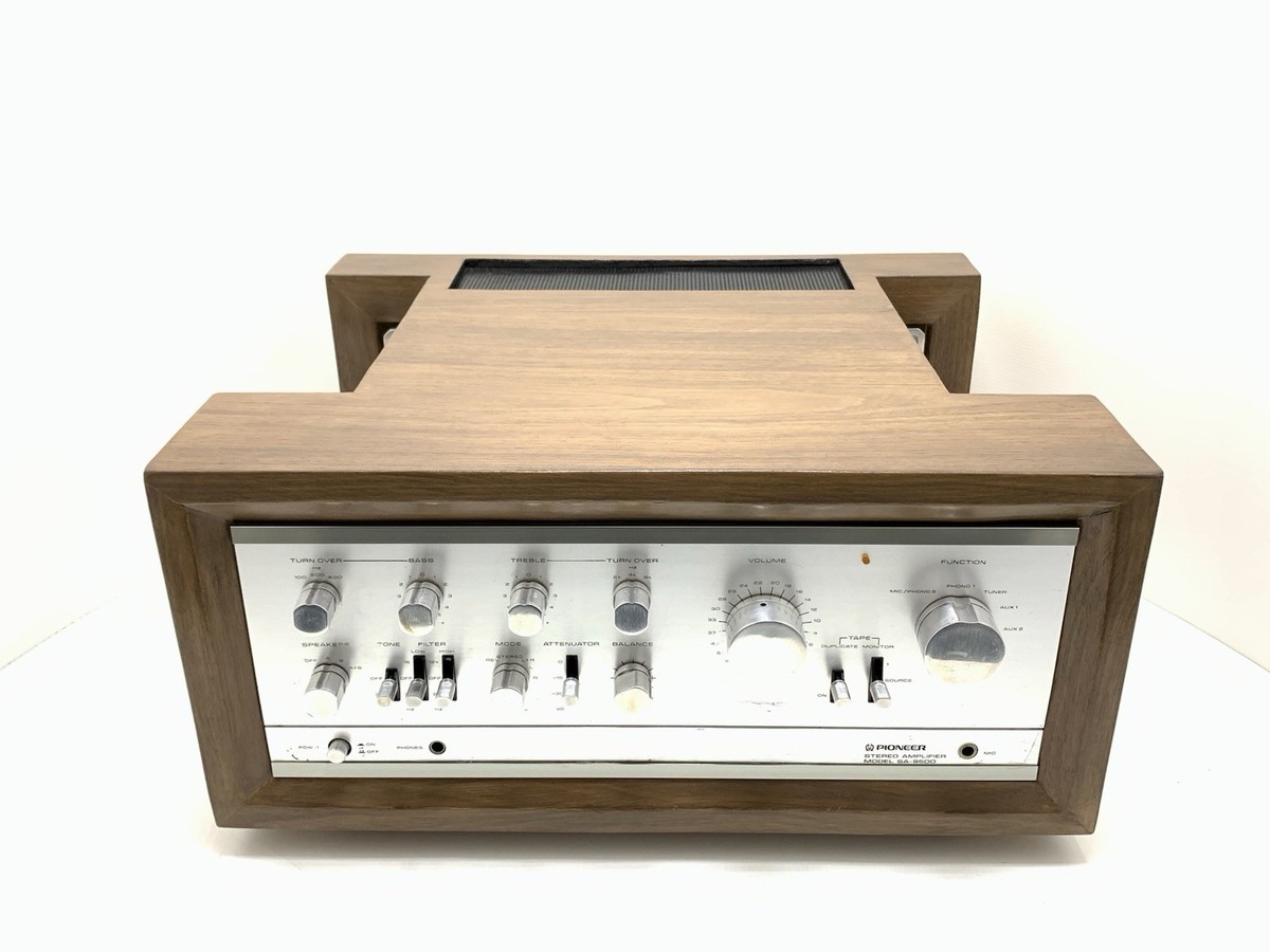 PIONEER SA 9500 Stereo Amplifier 80+80 WRMS Vintage EXCLUSIVE WOOD