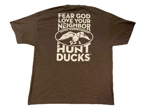 Duck Dynasty T-Shirt Men’s 2XL Gray Short Sleeve Duck Commander