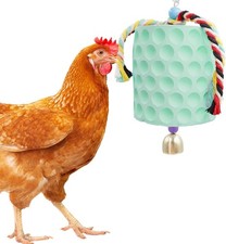 "Chicken Coop Accessories, Chicken Beak Grinding Calcium Stone with Bell, Chicke