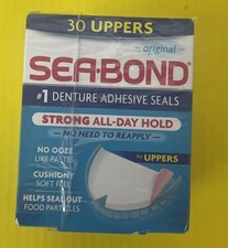 4 Pack Sea-Bond Upper Adhesive Denture Seals, Original, 30 Ct 120 Total
