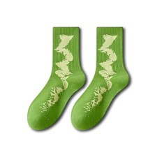 Yellow-green socks, thin style extra-large me...