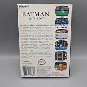 Batman Returns (Nintendo Entertainment System NES) Complete W Manual CIB Inserts