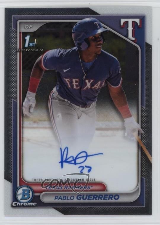 2024 Bowman Chrome Prospect Auto Pablo Guerrero #CPA-PG Auto w5p