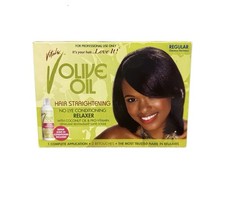 VITALE Olive Oil Conditioning No Lye Relaxer Touch Up Hair Care System Like PICT