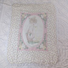 Precious Moments Flower Girl Child Kid Goose Baby Quilt Comforter Blanket Lace