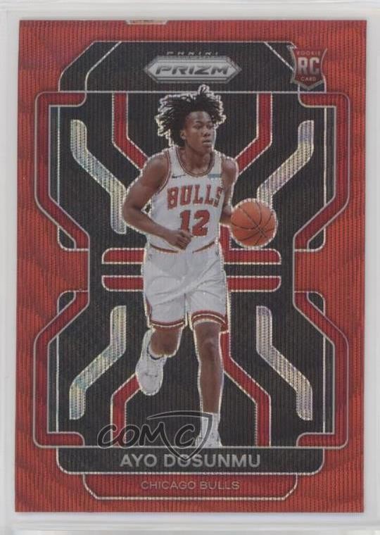 2021-22 Panini Prizm Ruby Wave Prizm Ayo Dosunmu #271 18jt