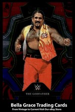 2023 Panini Select WWE The Godfather #112 Legends Premier Level Red & Blue Prizm