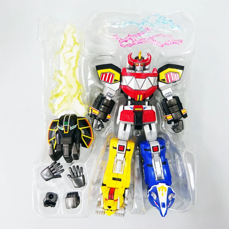 Super Robot Chogokin Megazord Mighty Morphin Power Rangers Bandai Used - Image 3 of 4