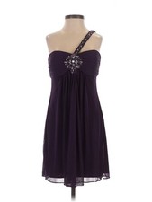 Xscape Women Purple Cocktail Dress 2 Petites
