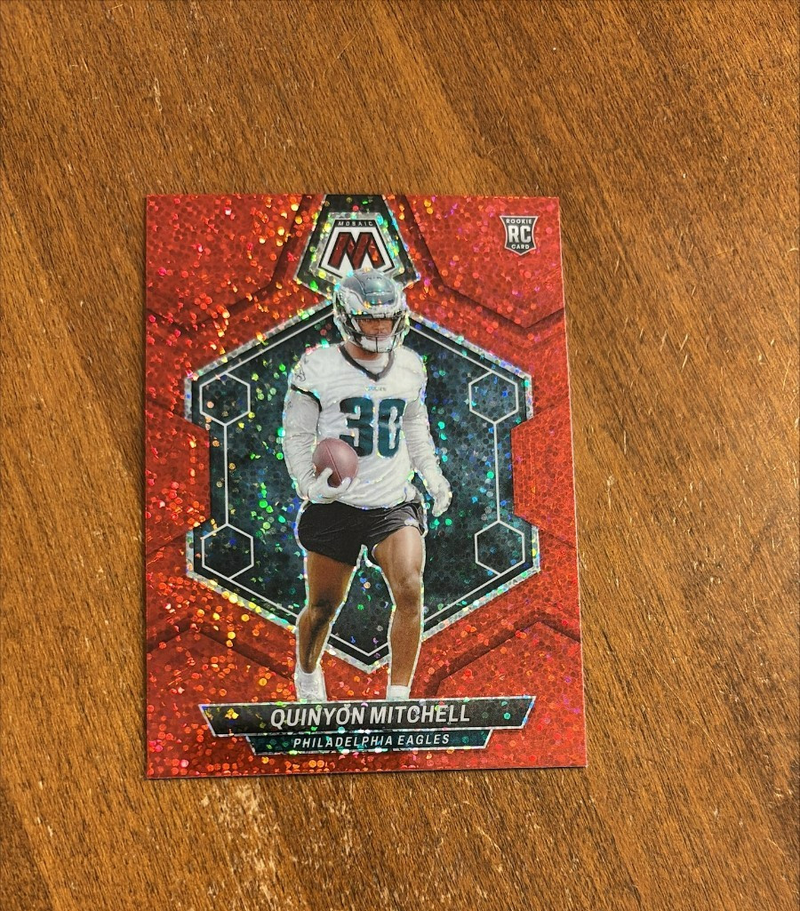 Quinyon Mitchell Panini Mosaic #322 Red Sparkle
