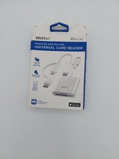 Vivitar Mobile SD and MicroSD Universal Card Reader White Made For iPhone /iPad